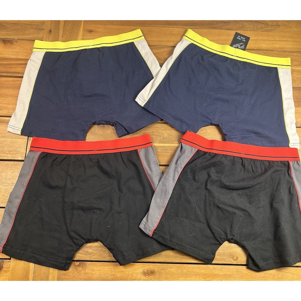 4 Pairs IDA Men's M Boxer Briefs NWT Cotton Stretch - Picture 2 of 4